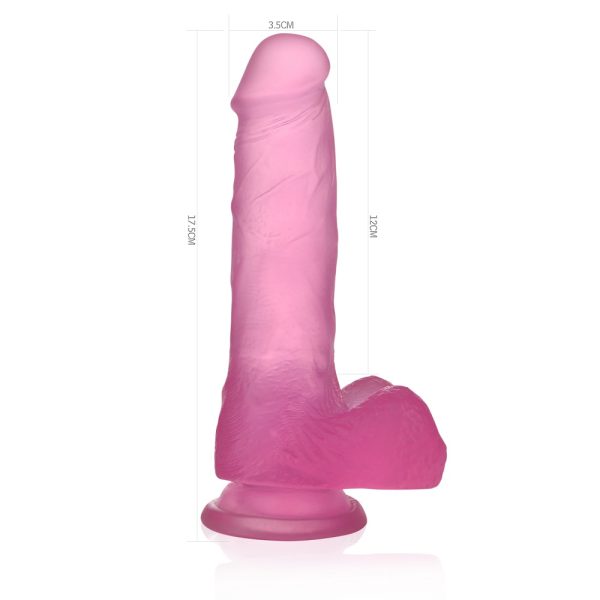Pênis Macio e Realistico Com Escroto e Ventosa - Jelly Love - Image 2