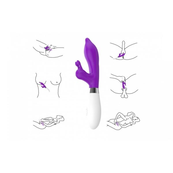 Vibrador Ponto G Com Estimulador Clitoriano de 10 Velocidade - Image 2