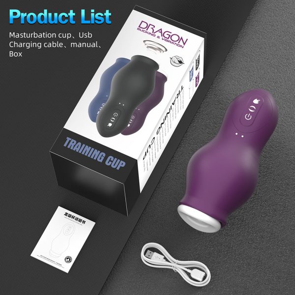 Masturbador Masculino Com Vibração e sucção Multivelocidade - Image 9