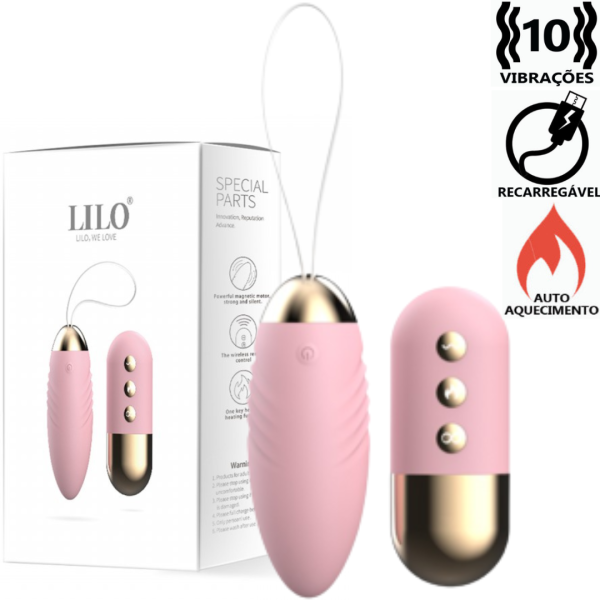 Vibrador Bullet Com Controle e Função de Aquecimento - USB