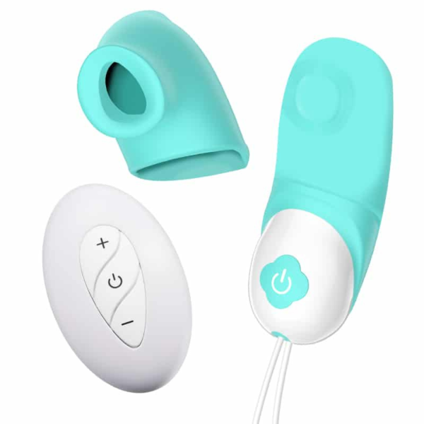 Sugador de Clitóris Azul com 7 Modo de Vibração Recarregável