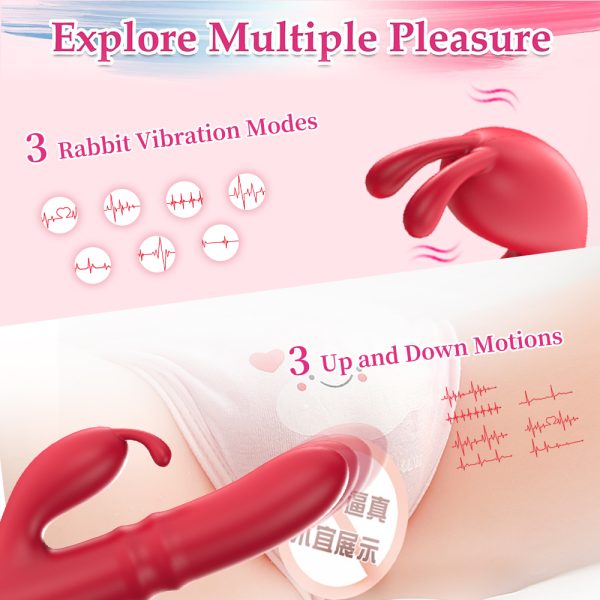 Vibrador de Ponto G Vai e Vem + Estimulador de Clitóris USB - Image 10