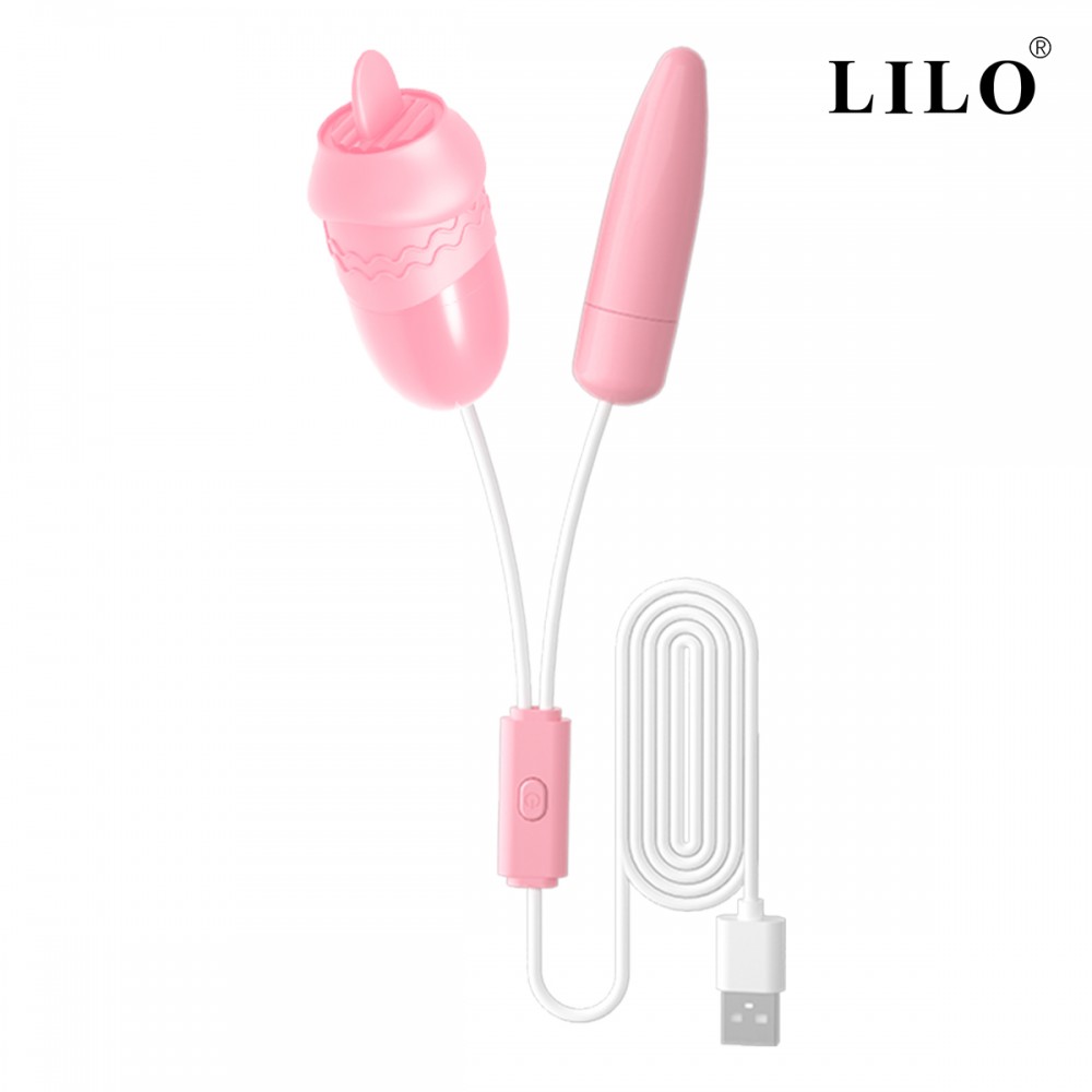 Vibrador Ponta Dupla Com Capsula e Língua Estimuladora - USB - Imagem 8