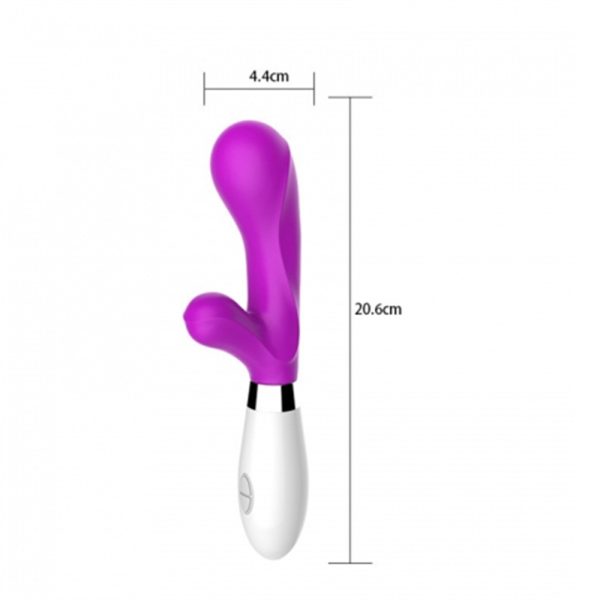 Vibrador G-Spot Com Estimulador Clitoriano com 10 Velocidades - Image 4