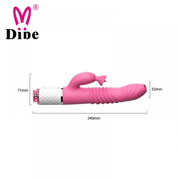 Vibrador Ponto G Com Estimulador Clitoriano de 03 Peças DIBE - Image 2