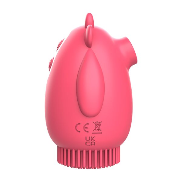 Vibrador Com Cerdas e Sugador Para Estimular Clitóris e Seio - Image 5