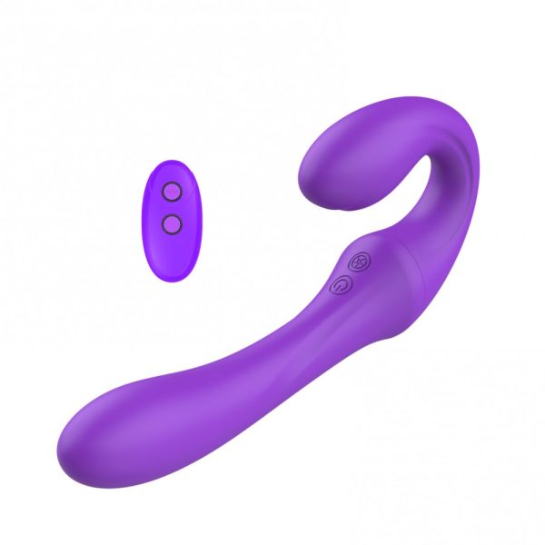 Jiaolong Vibrador duplo Straplass Com 7 Velocidades - I-Moon - Image 3