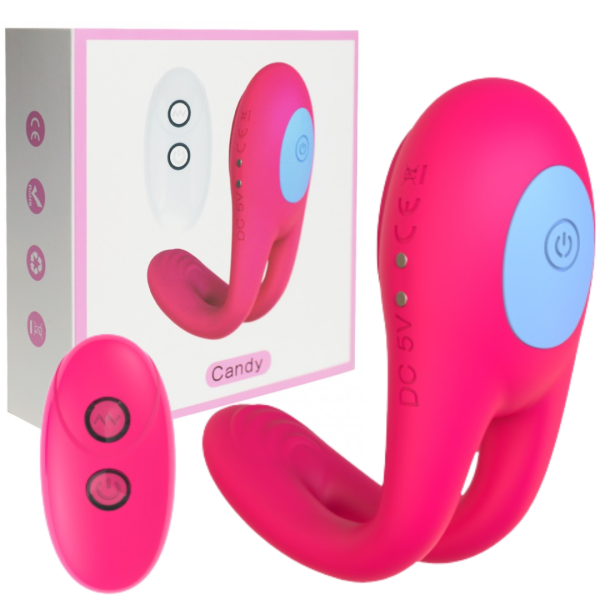 Anel Peniano Vibratório Com controle de 7 Velocidades, Candy
