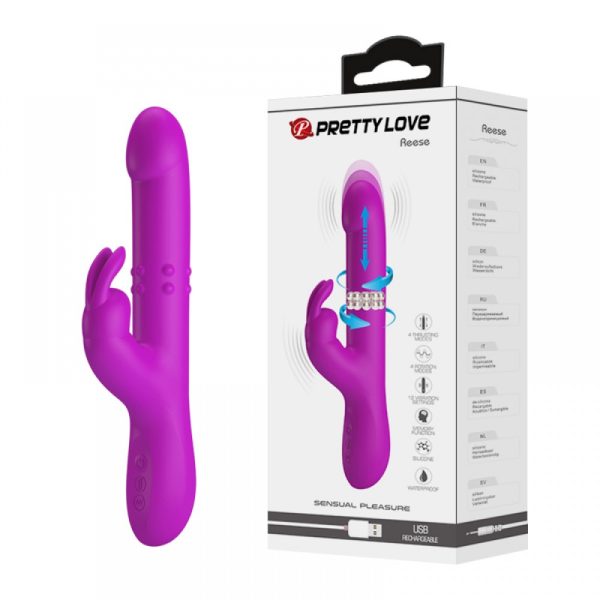 Vibrador de Ponto G Rotativo + Vai e Vem Com Coelhinho Reese - Image 9