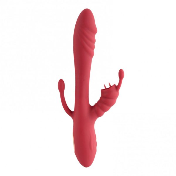 Vibrador Ponto G + Estimulador de Clitóris com Língua - USB - Image 3