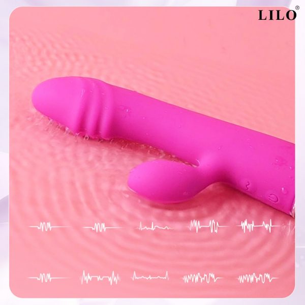 Vibrador com Estimulador de Clitóris e Ponto G 19x3,5CM LILO - Image 2