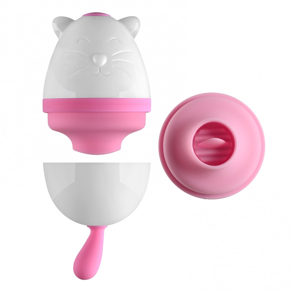 Vibrador Lovely Cat Com Língua Estimuladora de Clitóris USB - Imagem 5