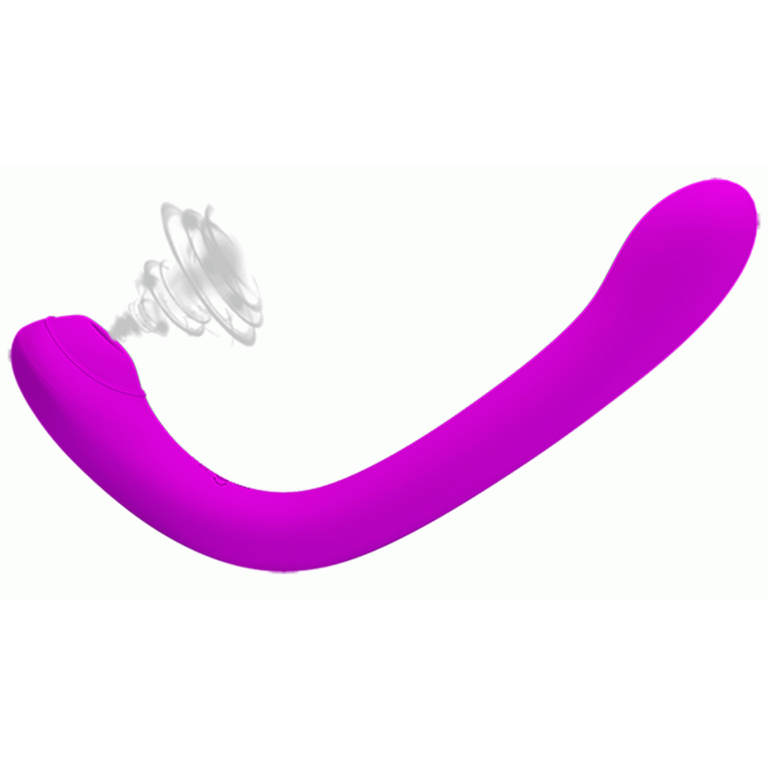 Vibrador Duplo Com Sugador e Penetrador Com 12 Velocidades - Imagem 8