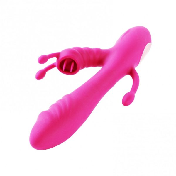 Vibrador Ponto G + Estimulador de Clitóris com Língua - USB - Image 4