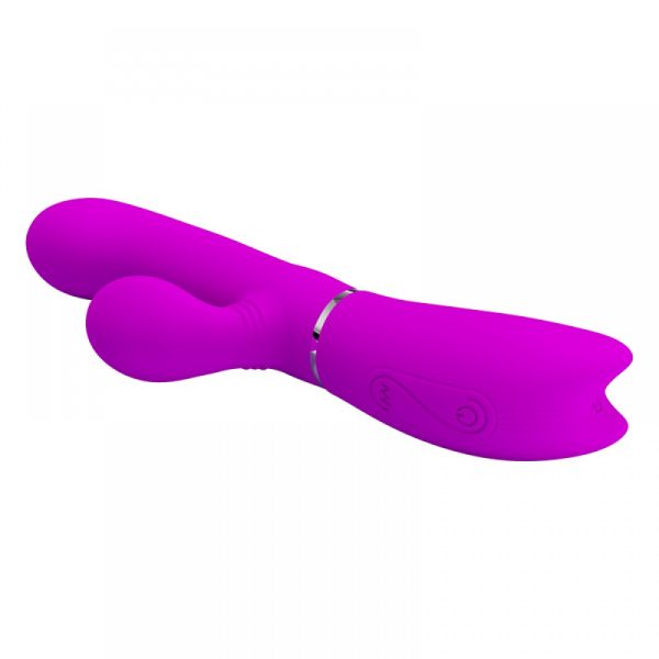 Vibrador Duplo de Ponto G e Clitoris Aveludado - Pretty Love - Image 2