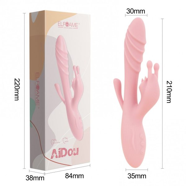 Vibrador de Ponta Tripla Multivelocidade com Aquecimento USB - Image 3