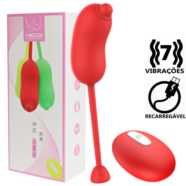 Vibrador Capsula Recarregavel com Cordão + Controle - I-Moon