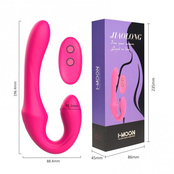 Jiaolong Vibrador duplo Straplass Com 7 Velocidades - I-Moon - Image 2
