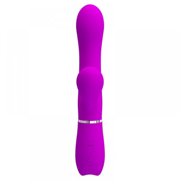 Vibrador Duplo de Ponto G e Clitoris Aveludado - Pretty Love - Image 5