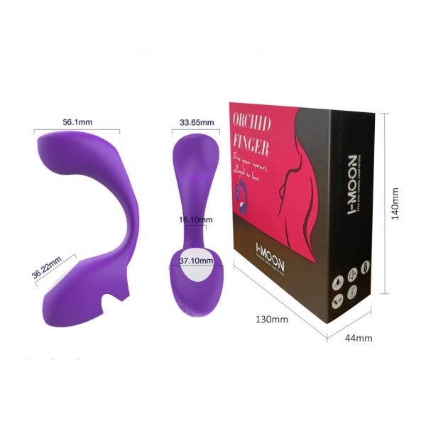 Vibrador de Dedo Com 7 Velocidades + Controle, Orchid I-Moon - Image 2