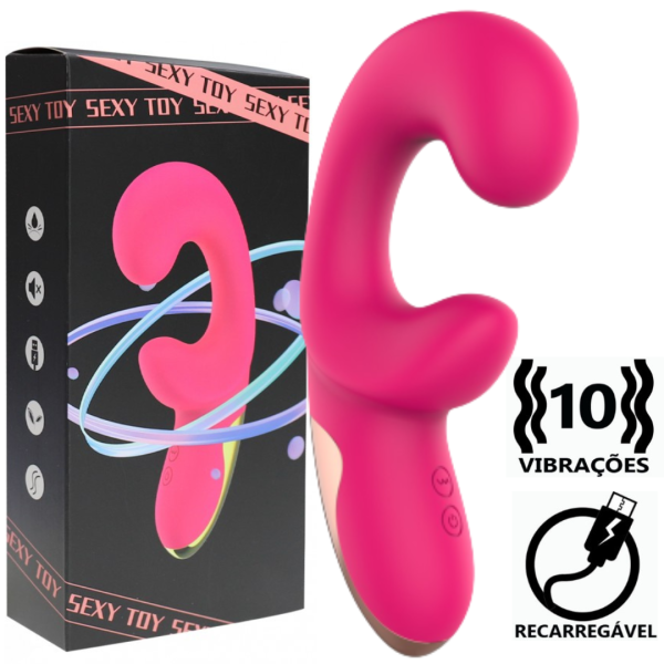Vibrador Estimulador de Ponto G, 10 Velocidades Recarregável