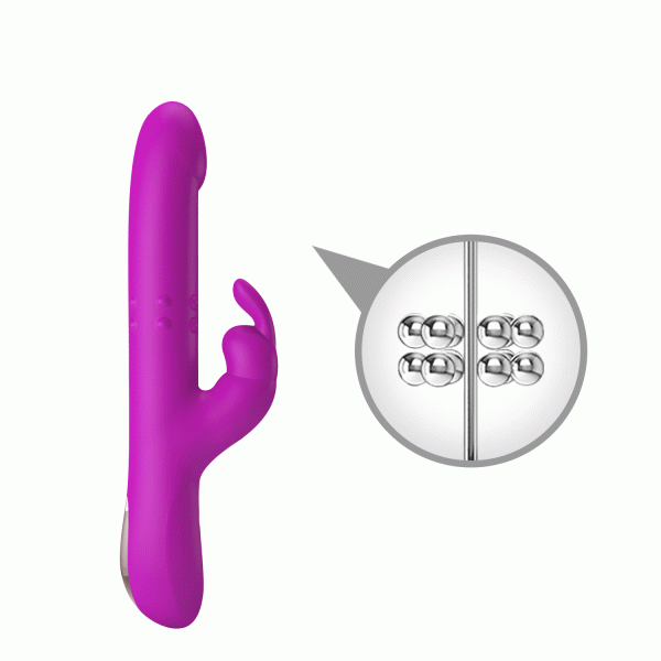 Vibrador de Ponto G Rotativo + Vai e Vem Com Coelhinho Reese - Image 2