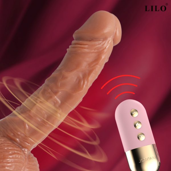 Pênis Realístico Com Vibrador e Aquecimento 20x4cm - USB - Image 2