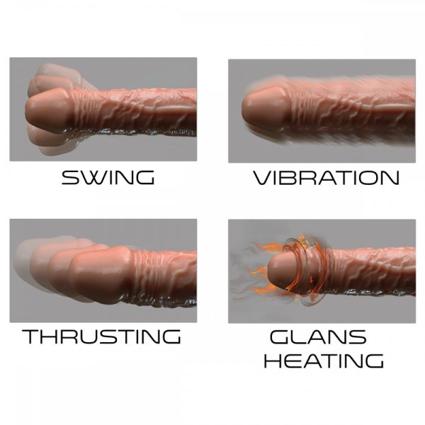 Dildo Com Vibração, Rotativo, Vai e vem, Esquenta + Controle - Image 8
