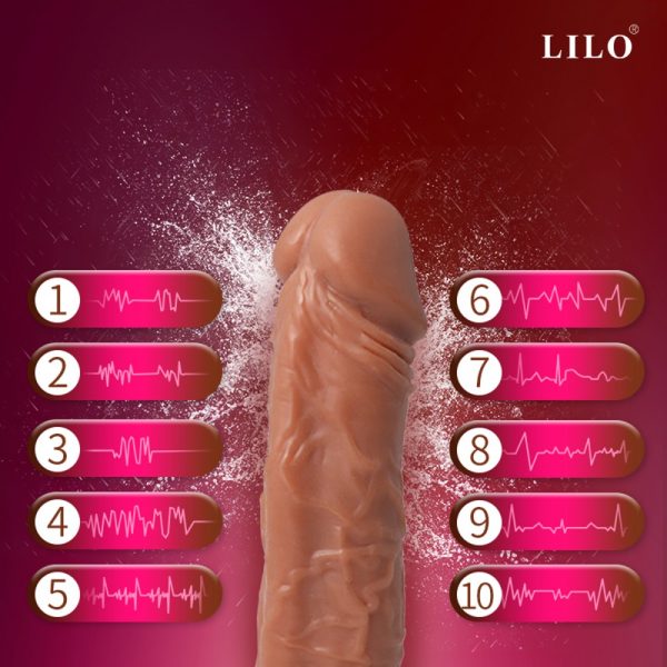 Pênis Realístico Com Vibrador e Aquecimento 20x4cm - USB - Image 9
