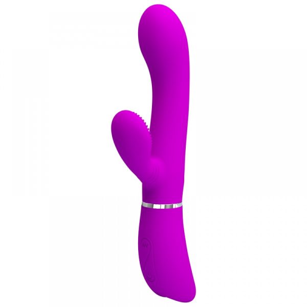 Vibrador Duplo de Ponto G e Clitoris Aveludado - Pretty Love - Image 3