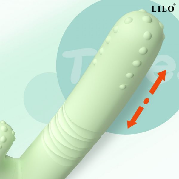 Vibrador de Ponto G e Clitóris com Vai e Vem Forma de Cacto - Image 2