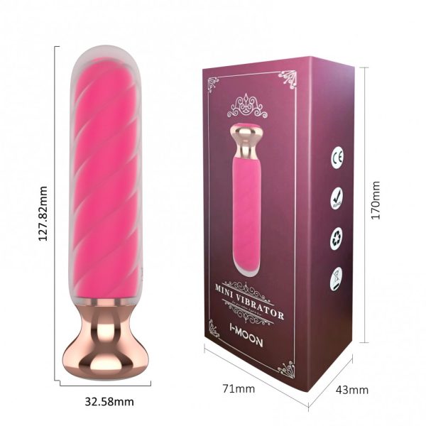 Mini Vibrador Bullet Aveludado, 10 Modos de Vibração I-Moon - Image 3