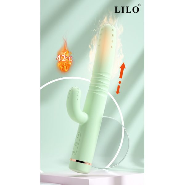 Vibrador de Ponto G e Clitóris com Vai e Vem Forma de Cacto - Image 6