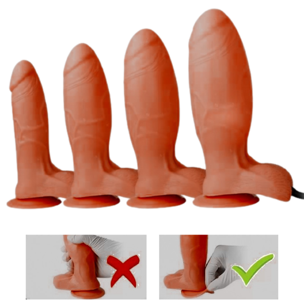 Pênis Inflável Realístico Tamanho 8cm Marrom Inflatable Pênis - Image 5