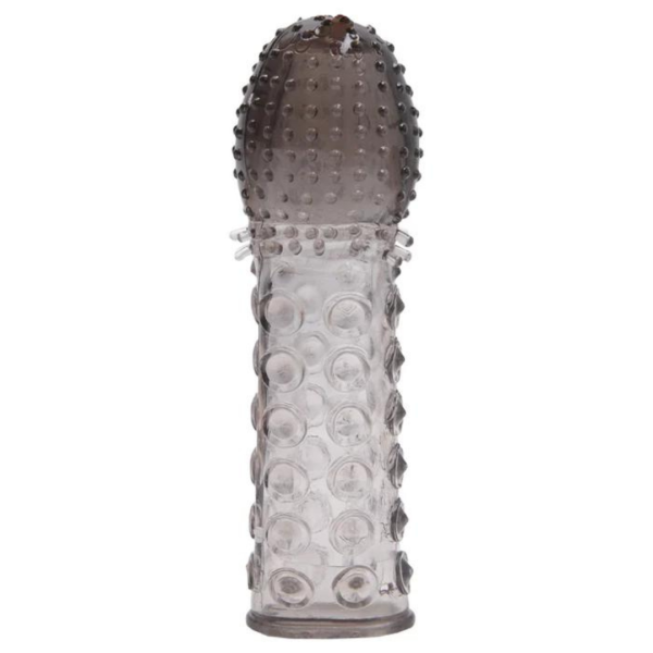 Capa Peniana Extensora Fume com Textura Massageadora - 15 cm - Image 2