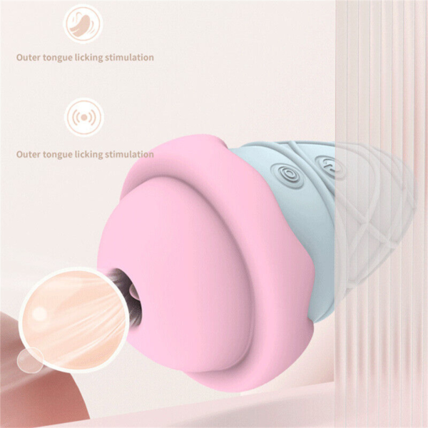 Vibrador Formato Sorvete com 10 Modos de Sucção Recarregável - Image 2