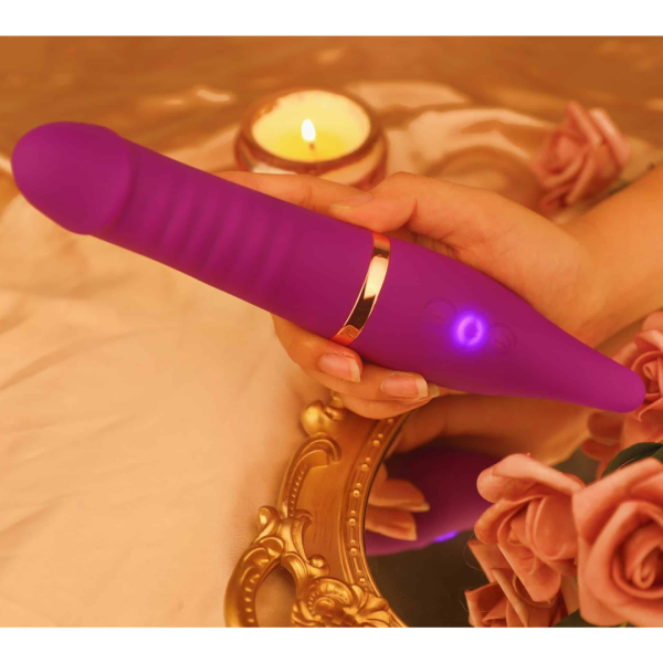 Vibrador Ponta Dupla Com 10 Modos de Vibração Recarregável - Image 2