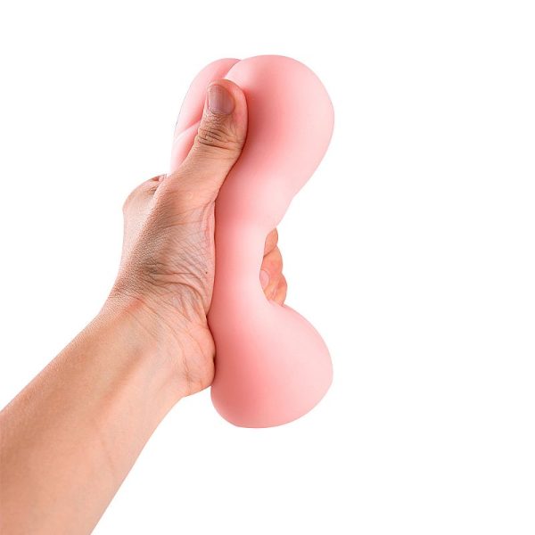Masturbador Masculino Duplo Cyberskin Marrom Vagina e Ânus - Image 3