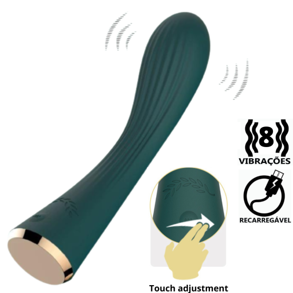 Vibrador Estimulador Ponto G com 8 Modos de Vibração Recarregável