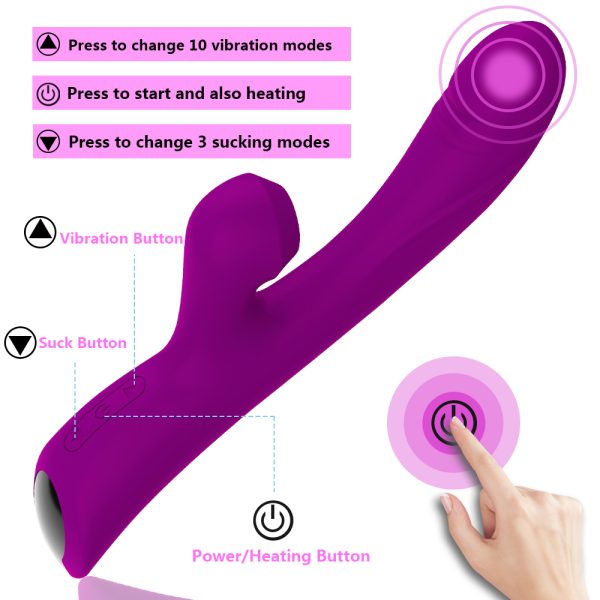 Vibrador Estimulador de Clitóris 10 Modo de Sucção, Vibração - Image 3