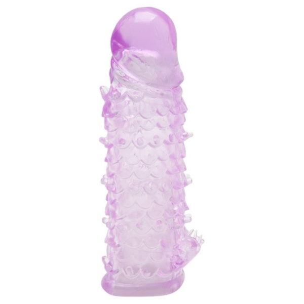 Capa Peniana Rosa Texturizada com Estimulador de Clitóris - Image 2