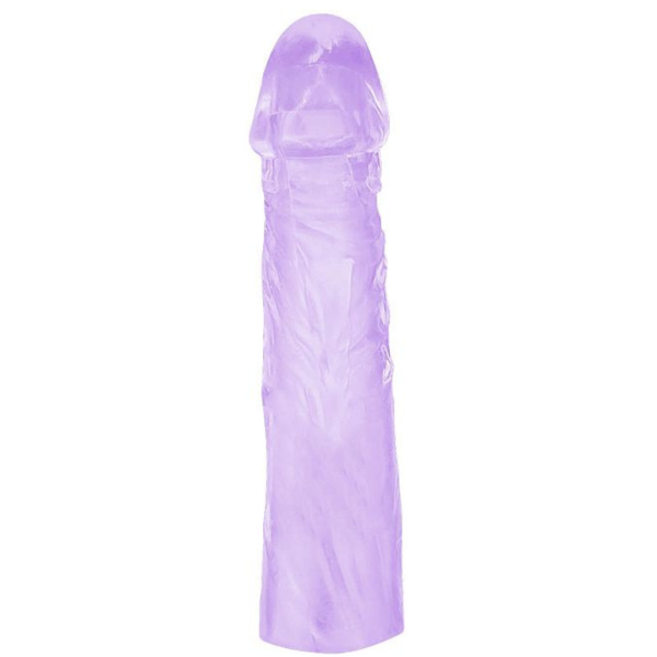 Capa Peniana em Gel Rosa Pênis Maior - Super Flexível - 14cm