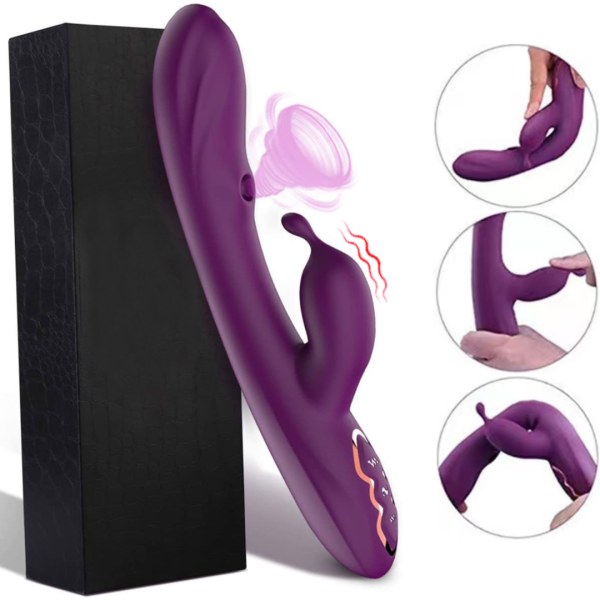 Vibrador Estimulador de Ponto G e Clitóris com Sucção ALPHA
