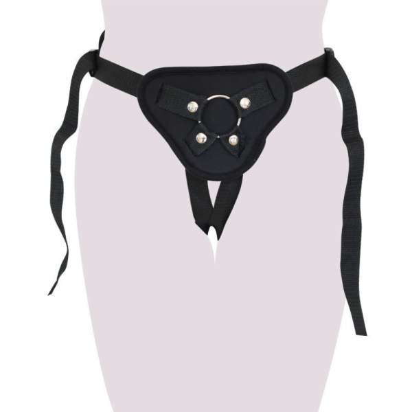 Cinta Peniana Ajustável Preta Com Regulagem e Anel Silicone - Image 3