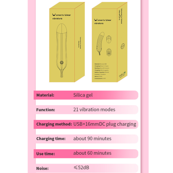Vibrador Formato Banana com 21 Modo de Vibração Recarregável - Image 5