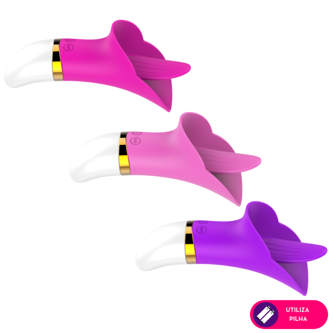 Vibrador Estimulador Clitoriano Forma de Língua - Sex Tongue - Imagem 2