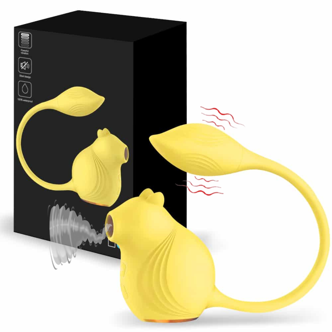 Sugador de Clitóris Formato Esquilo com 10 Modos de Vibração
