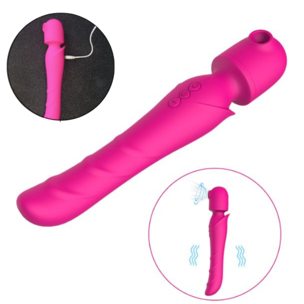 Vibrador Estimulador de Ponto G Clitóris e Seio Recarregável