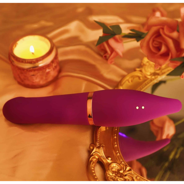 Vibrador Ponta Dupla Com 10 Modos de Vibração Recarregável - Image 5