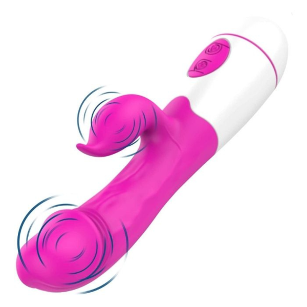 Vibrador Ponto G com Estimulador Clitoriano Recarregável - Female Vibrator - Image 3